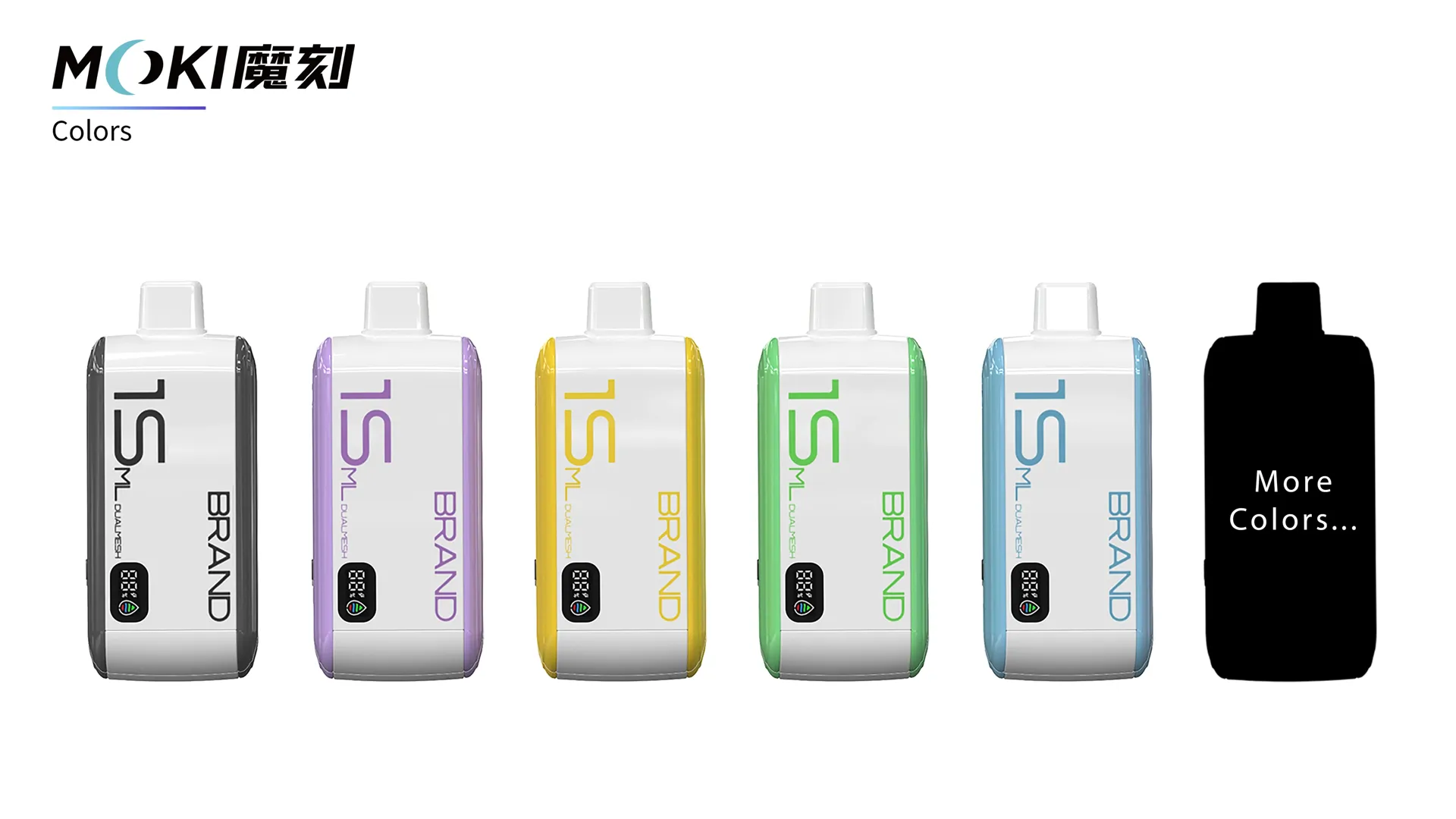 cores e sabores do M55 Ceramic Pre-filled Vape